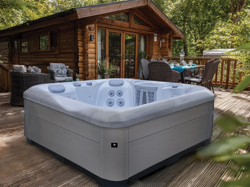 Aquasolus Vacation Brook holiday let hot tub at holiday home